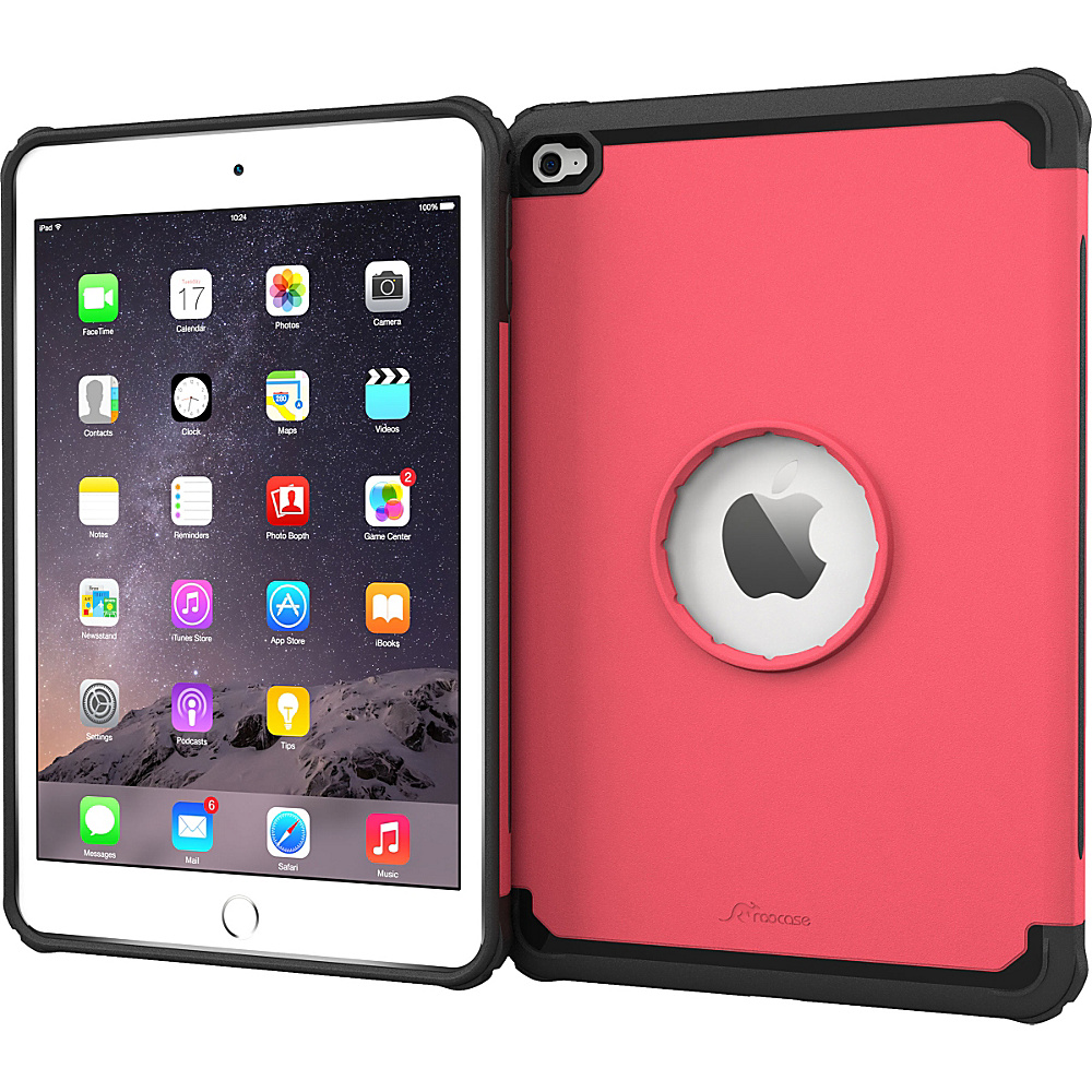 rooCASE Apple iPad Mini 4 Case Exec Tough Cover Pink rooCASE Electronic Cases