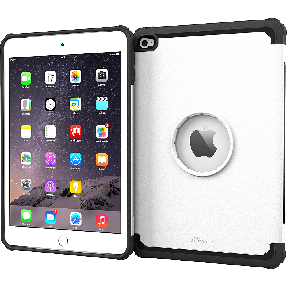 rooCASE Apple iPad Mini 4 Case Exec Tough Cover White rooCASE Electronic Cases