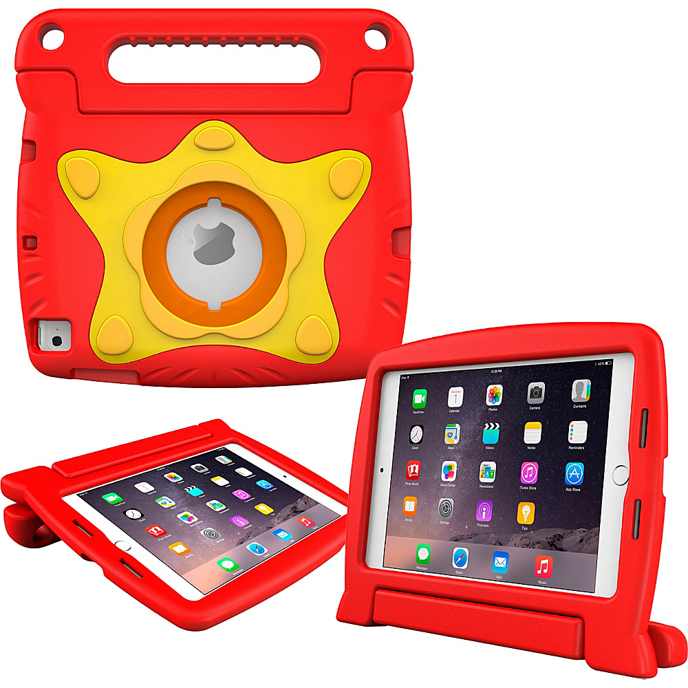 rooCASE Apple iPad Mini 4 Case Orb System Starglow Kid Friendly Cover Red rooCASE Laptop Sleeves