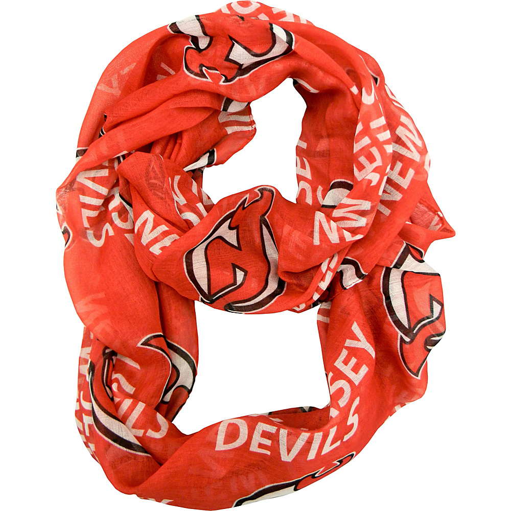 Littlearth Sheer Infinity Scarf NHL Teams New Jersey Devils Littlearth Hats Gloves Scarves