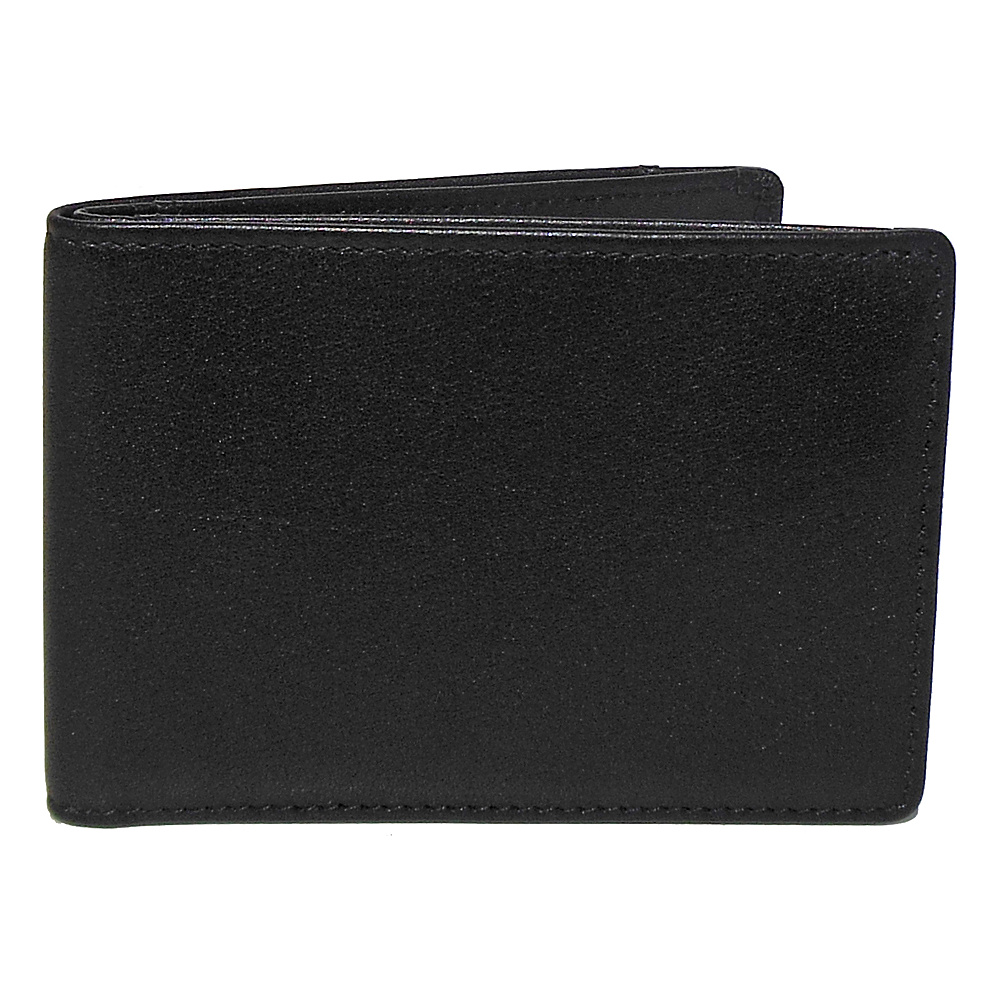 Boconi Grant RFID Slimster Black Leather with Gray Boconi Men s Wallets