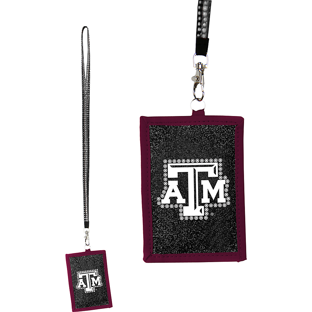 Luggage Spotters NCAA Texas A M Lanyard Wallet Burgundy Luggage Spotters Travel Wallets