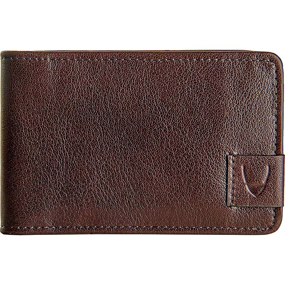 Hidesign Vespucci Buffalo Leather Slim Card Holder Brown Hidesign Business Accessories