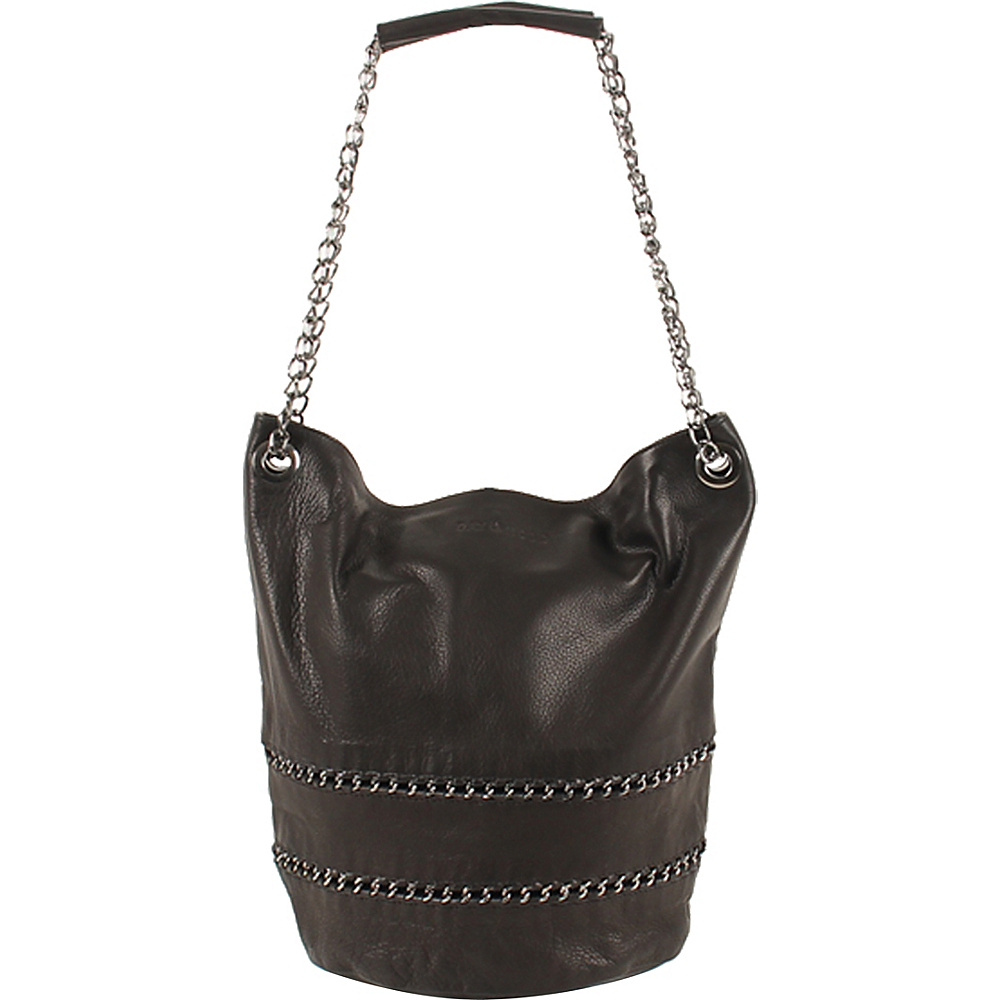Day Mood Paige Chain Bucket Bag Black Day Mood Leather Handbags