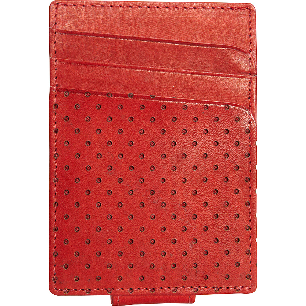 Buxton Cooper Front Pocket Money Clip Red Buxton Mens Wallets