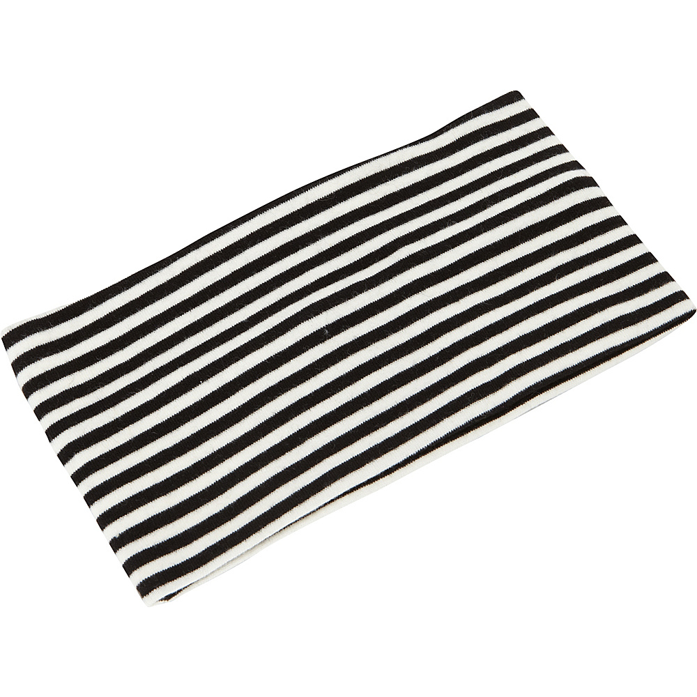 Magid Stripe Stretchy Headband Black White Magid Hats Gloves Scarves