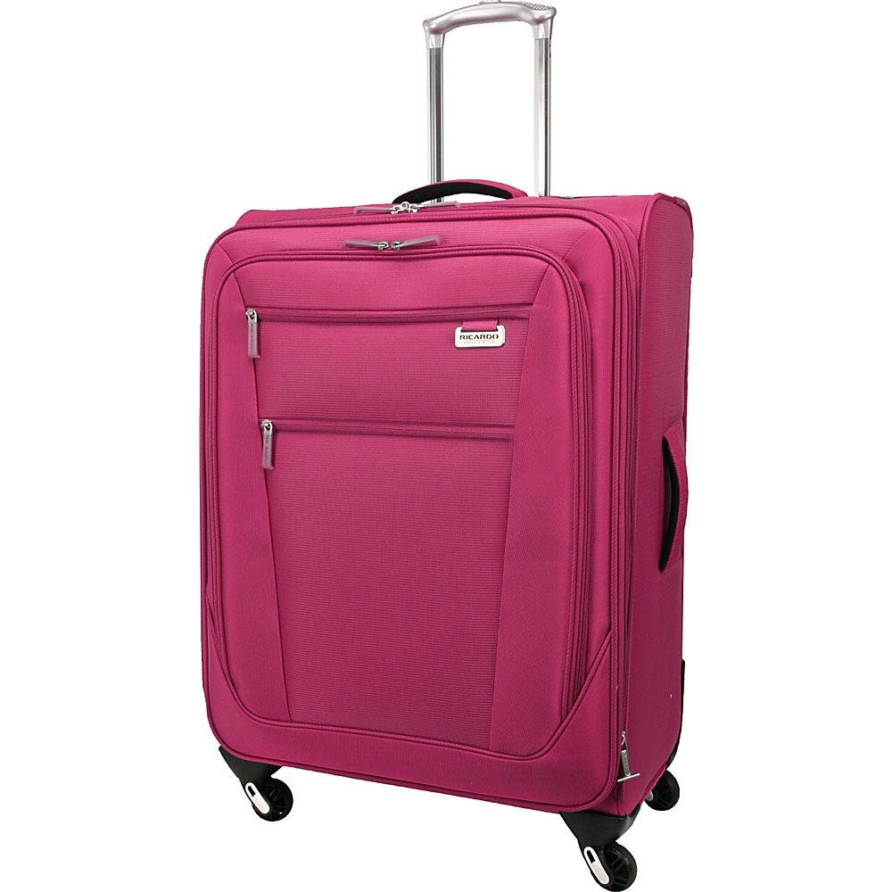 Ricardo Beverly Hills Del Mar 25 4 Wheel Expandable Upright Fuschia Pink Ricardo Beverly Hills Large Rolling Luggage