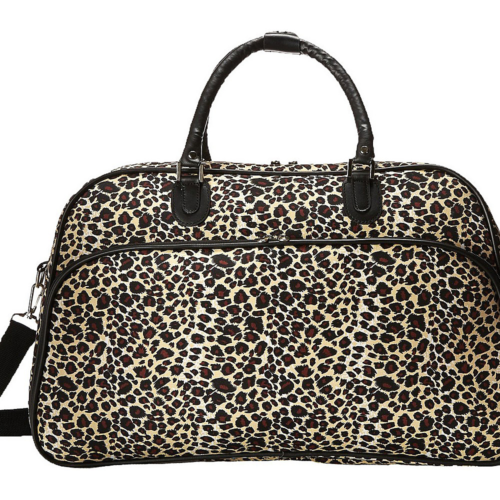 World Traveler Leopard 21 Carry On Duffel Bag Leopard World Traveler Rolling Duffels