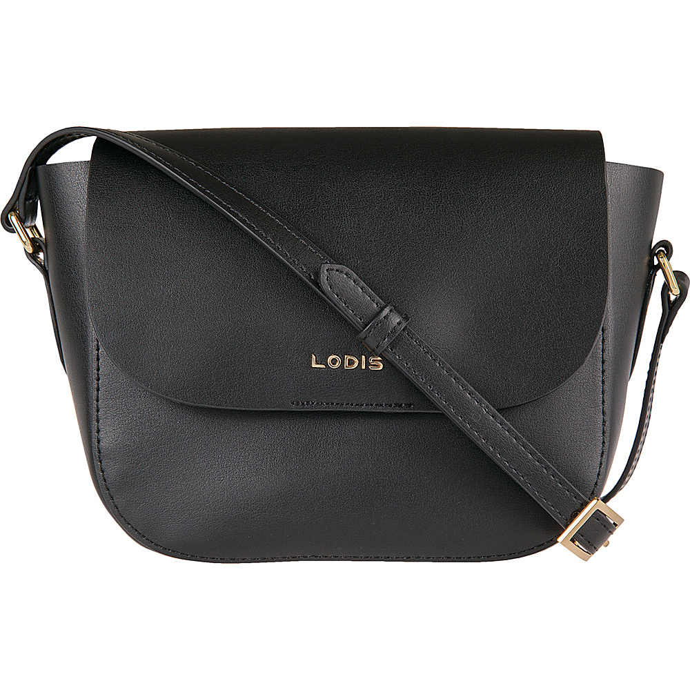 Lodis Blair Bailey Crossbody Black Taupe Lodis Leather Handbags