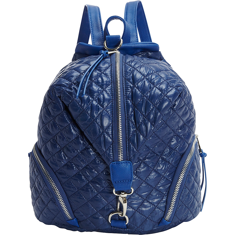 Sondra Roberts Quilted Backpack Navy Sondra Roberts Fabric Handbags