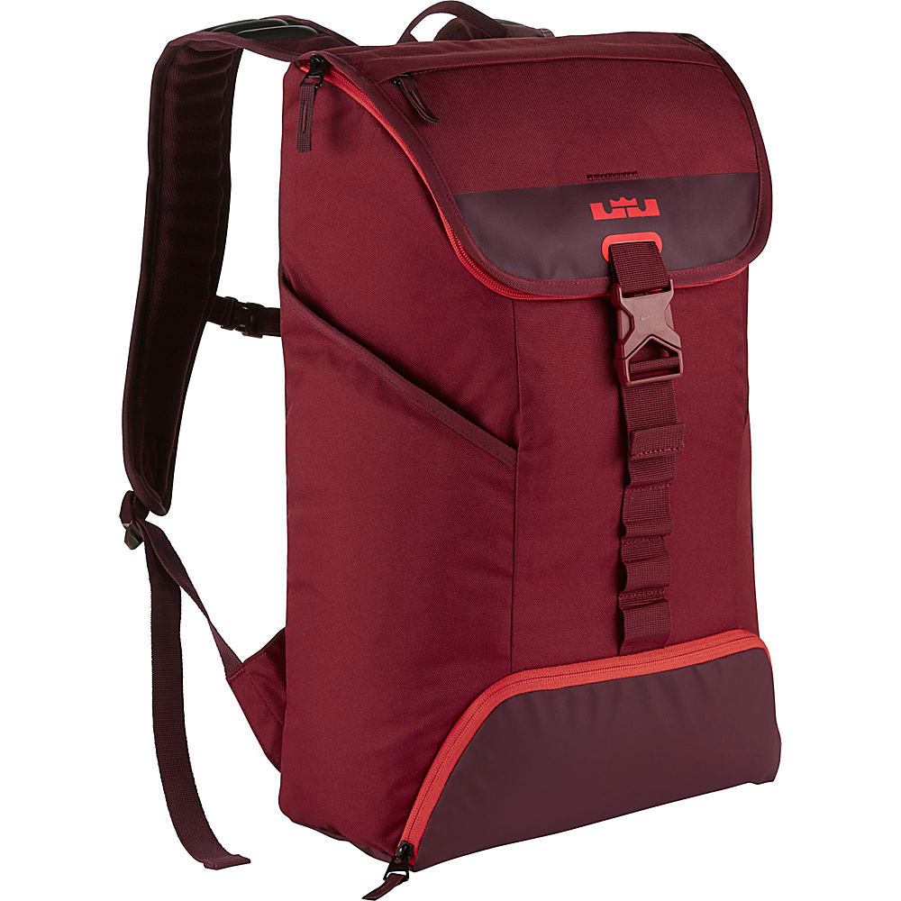 Nike Lebron Ambassador Max Air Backpack Team Red Night Maroon Lt Crimson Nike Business Laptop Backpacks