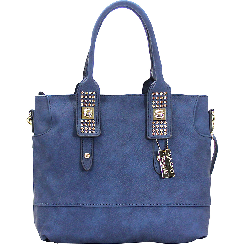 Chasse Wells Aimer Bouclier Tote Navy Chasse Wells Manmade Handbags