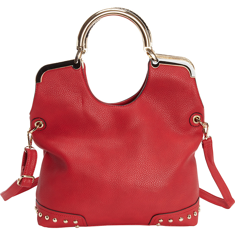 Diophy Large Tote Red Diophy Manmade Handbags