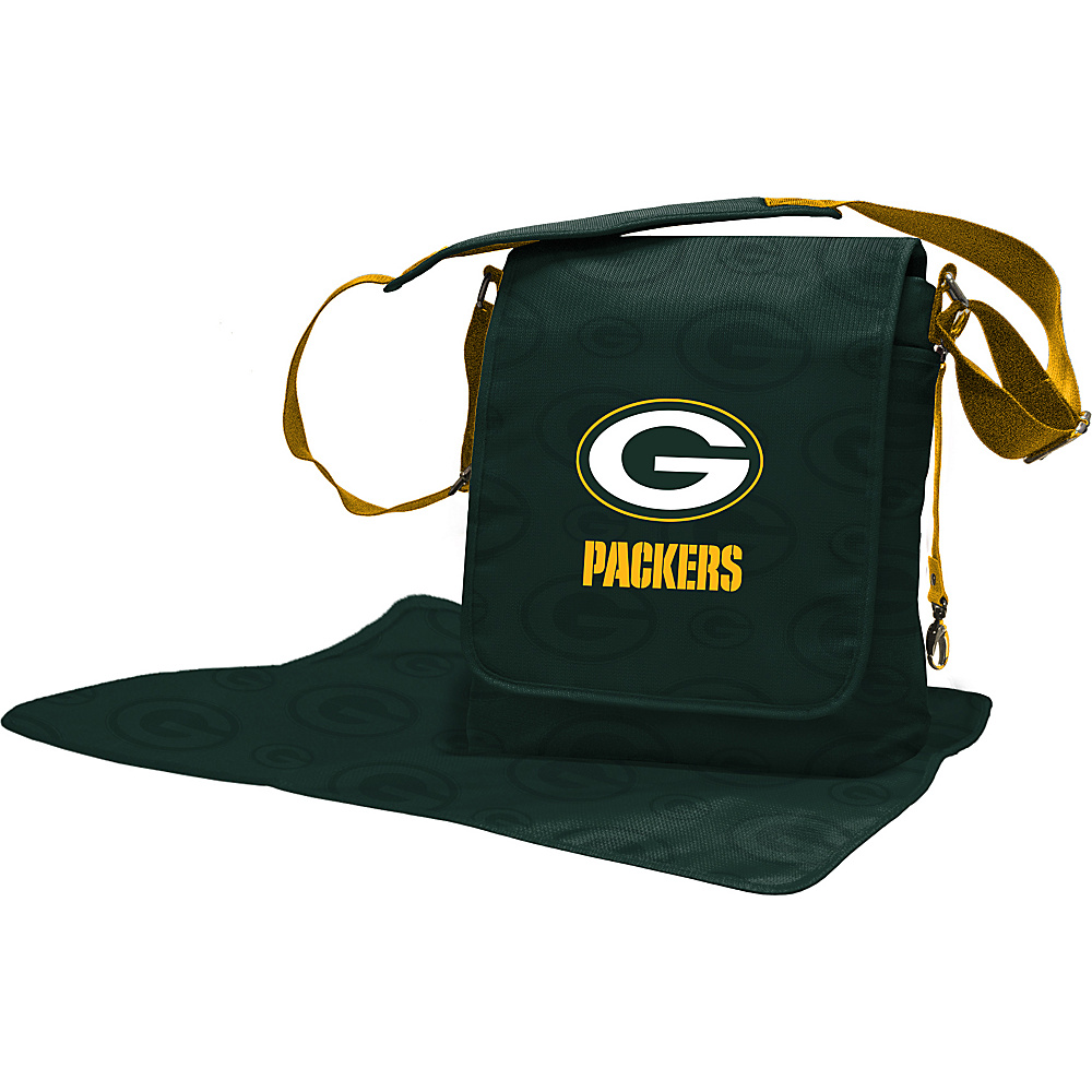 Lil Fan NFL Messenger Bag Green Bay Packers Lil Fan Diaper Bags Accessories