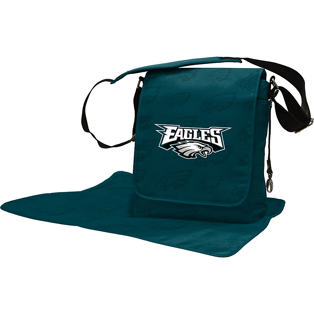 Lil Fan NFL Messenger Bag Philadelphia Eagles Lil Fan Diaper Bags Accessories