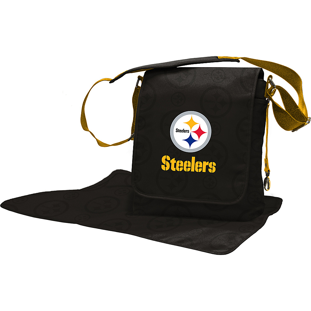 Lil Fan NFL Messenger Bag Pittsburgh Steelers Lil Fan Diaper Bags Accessories