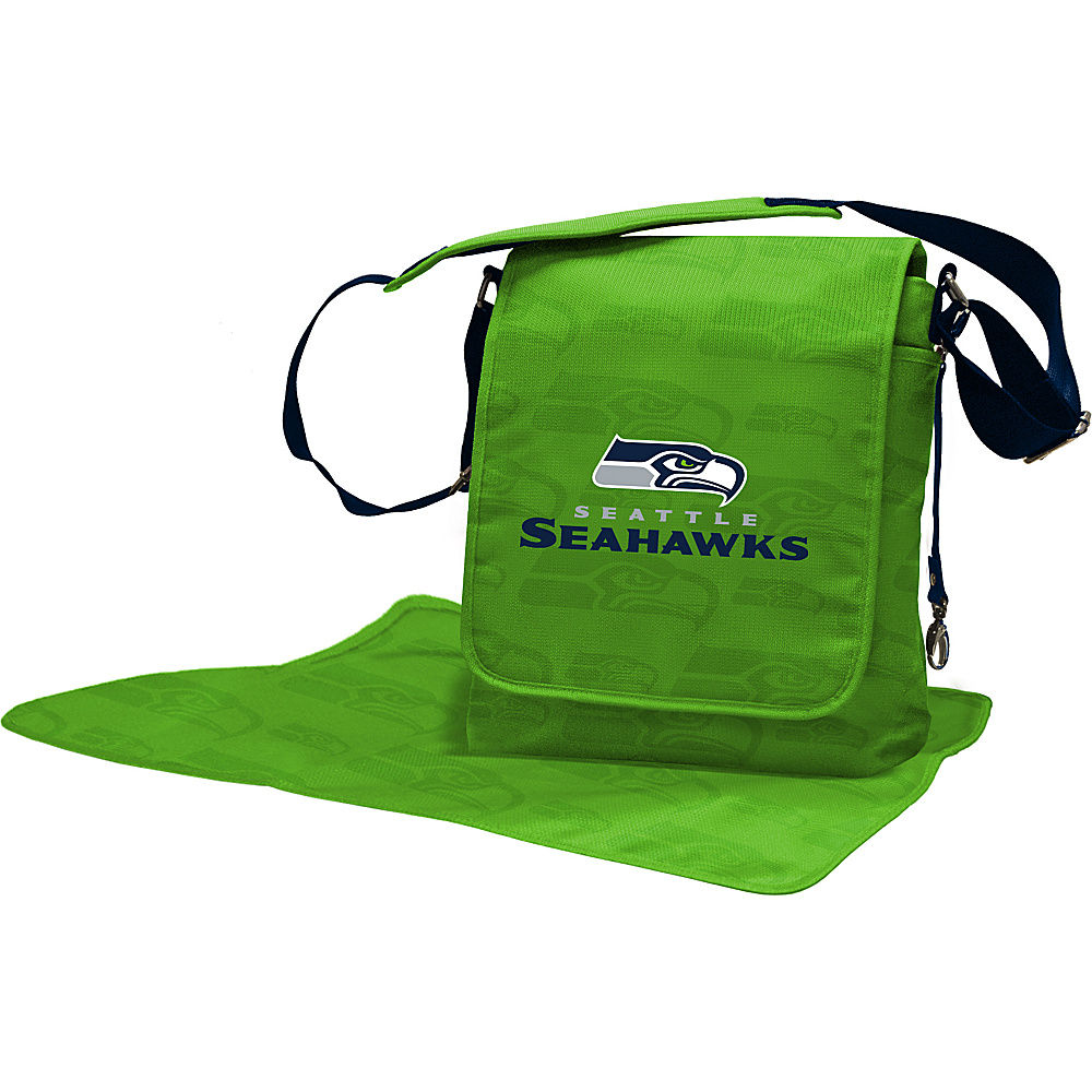 Lil Fan NFL Messenger Bag Seattle Seahawks Lil Fan Diaper Bags Accessories