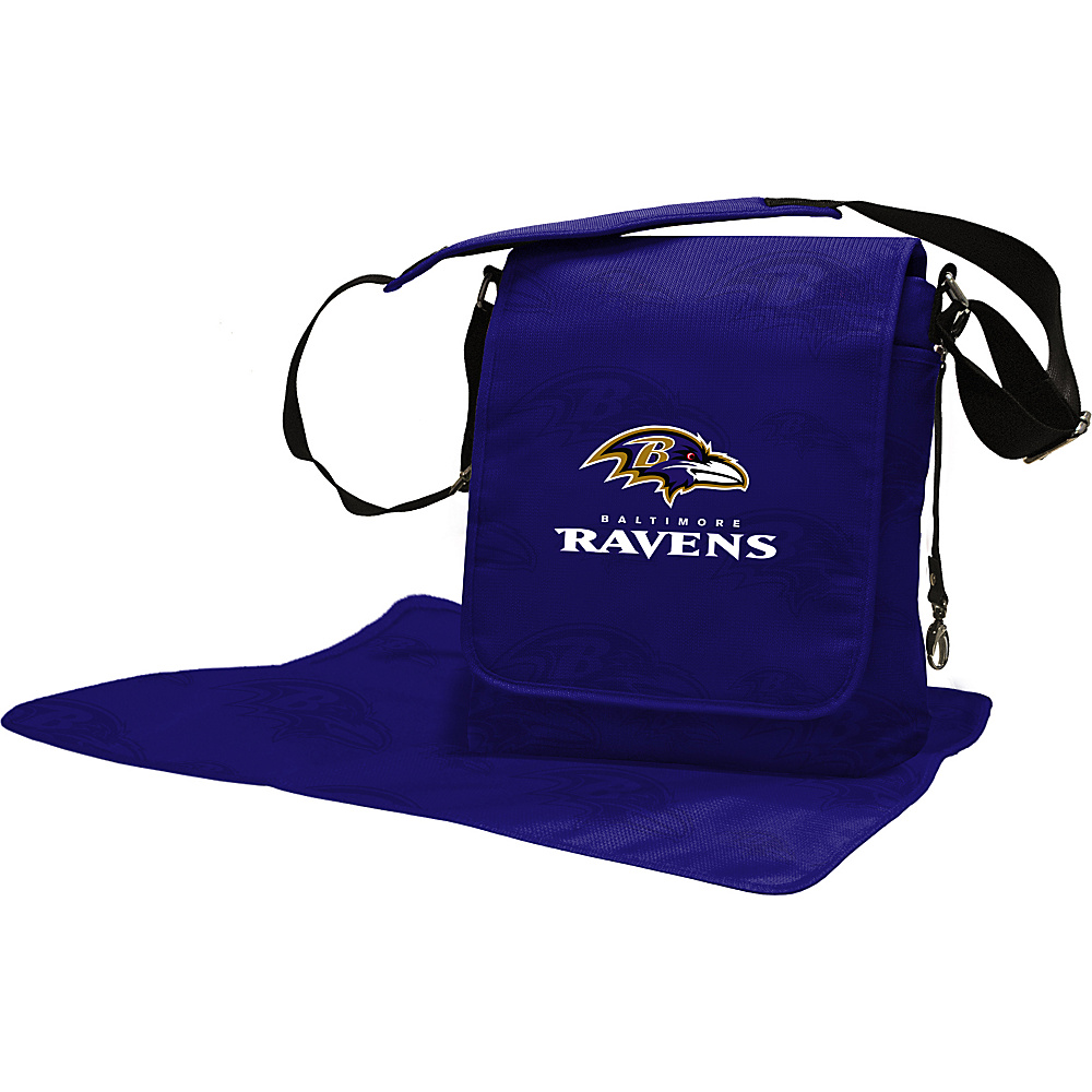 Lil Fan NFL Messenger Bag Baltimore Ravens Lil Fan Diaper Bags Accessories