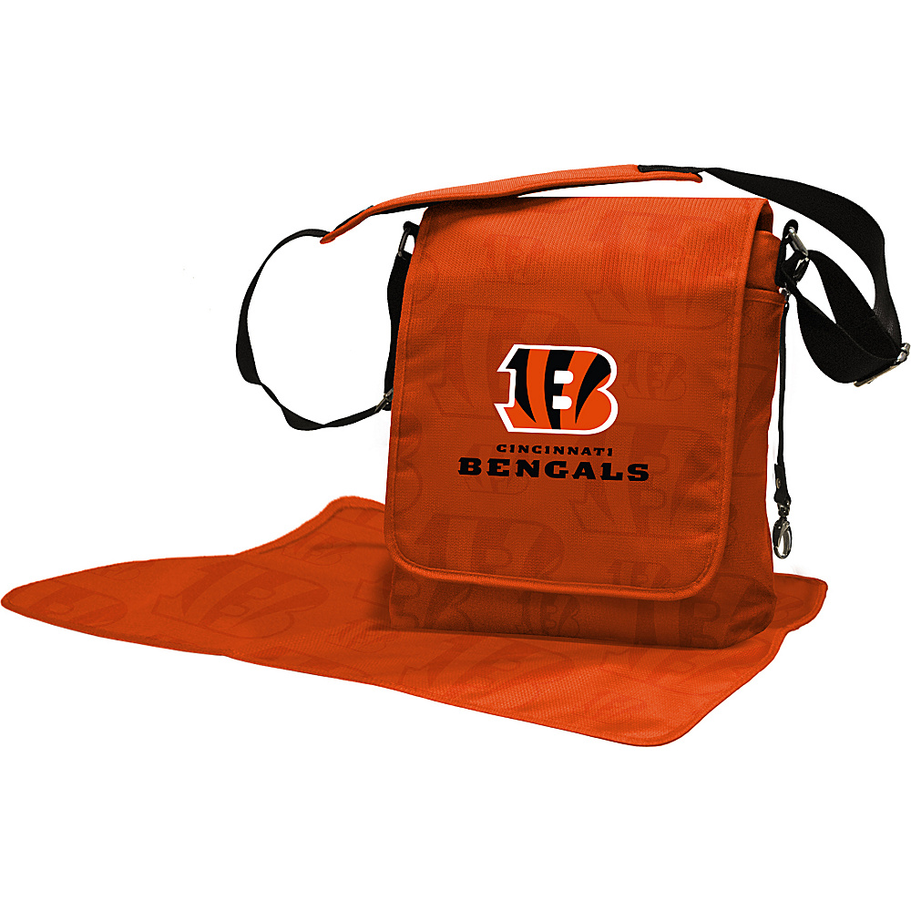 Lil Fan NFL Messenger Bag Cincinnati Bengals Lil Fan Diaper Bags Accessories