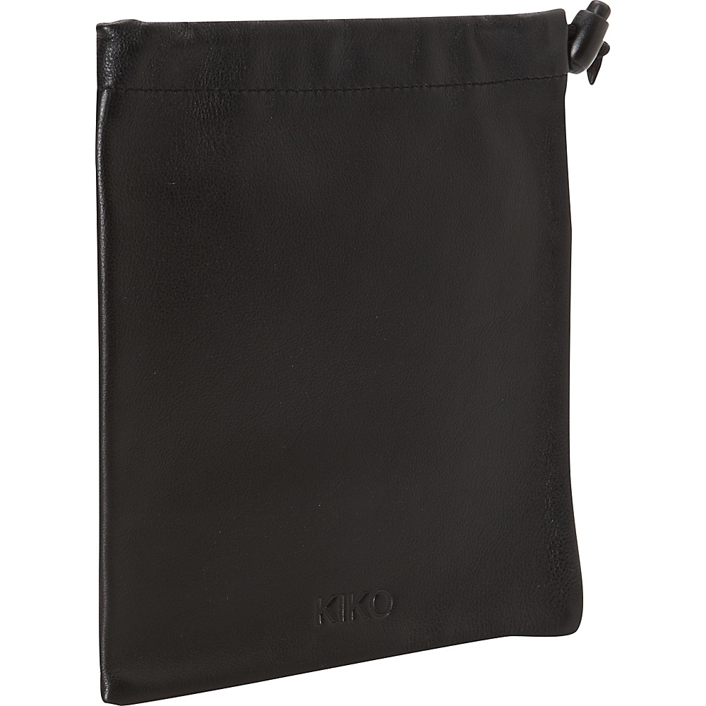 Kiko Leather Accessory Pouch Black Kiko Leather Luggage Accessories