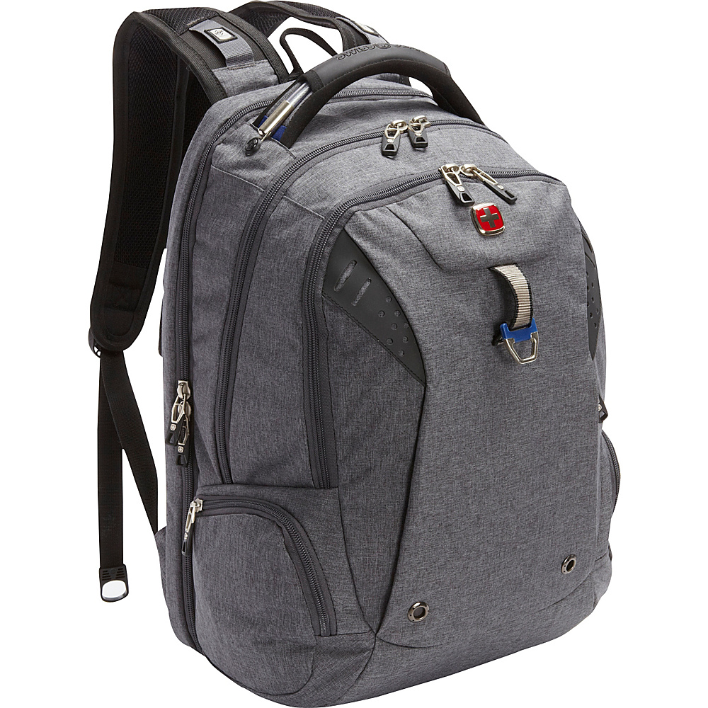 SwissGear Travel Gear Scansmart Backpack 5902 EXCLUSIVE Heather Grey Navy SwissGear Travel Gear Business Laptop Backpacks