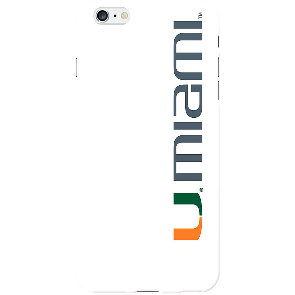 Centon Electronics University of Miami Phone Case iPhone 6 6S Plus Classic White V1 Centon Electronics Electronic Cases