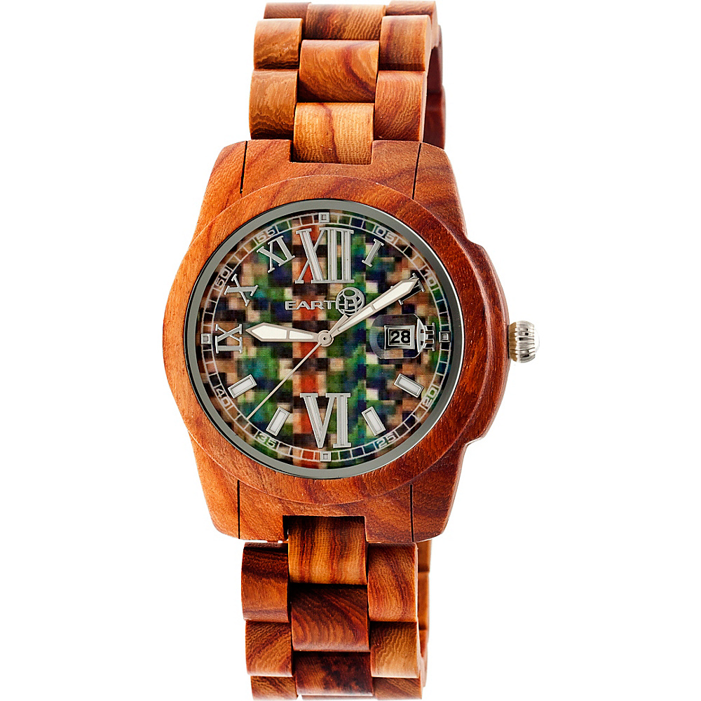 Earth Wood Heartwood Wood Unisex Watch Red Earth Wood Watches