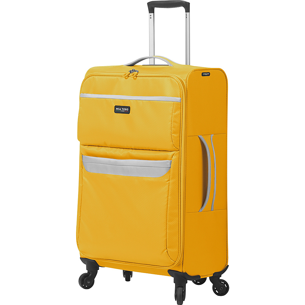 Mia Toro ITALY Bernina 24 Luggage Yellow Mia Toro ITALY Softside Checked