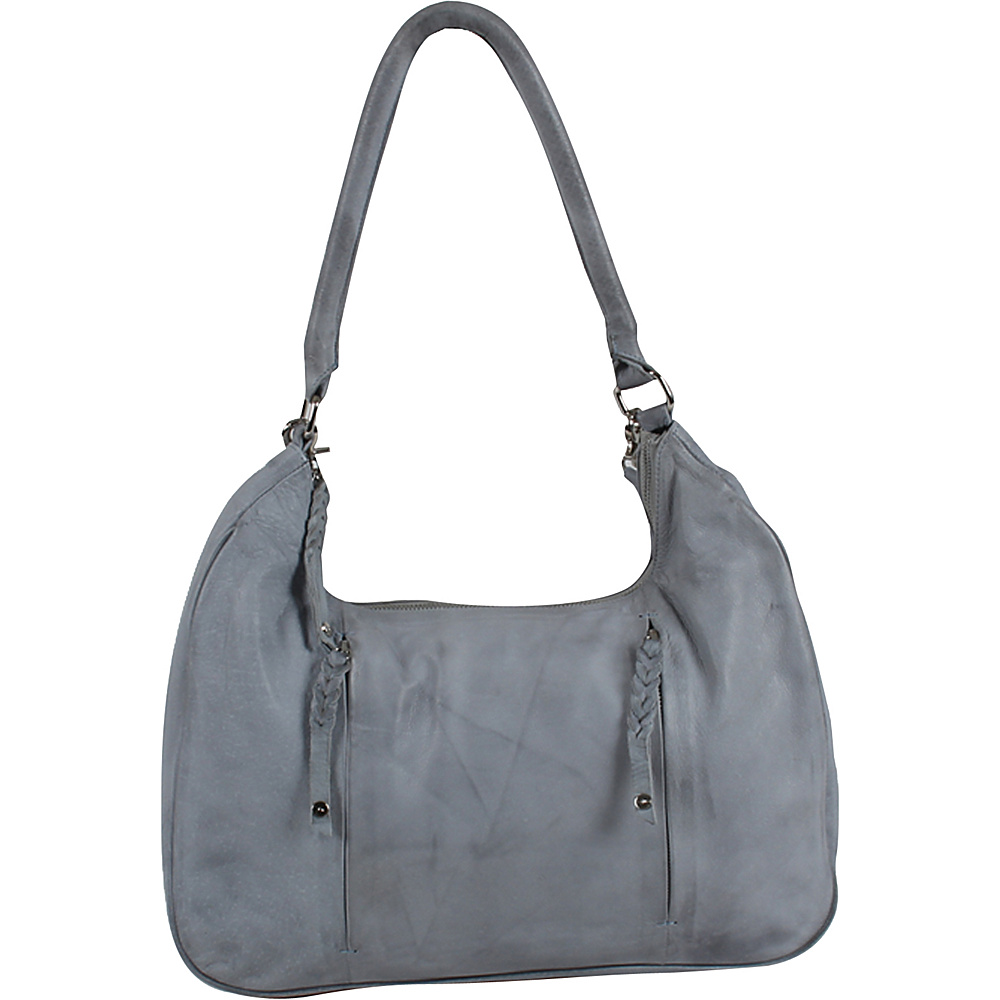 Day Mood Clive Hobo Light Blue Day Mood Leather Handbags