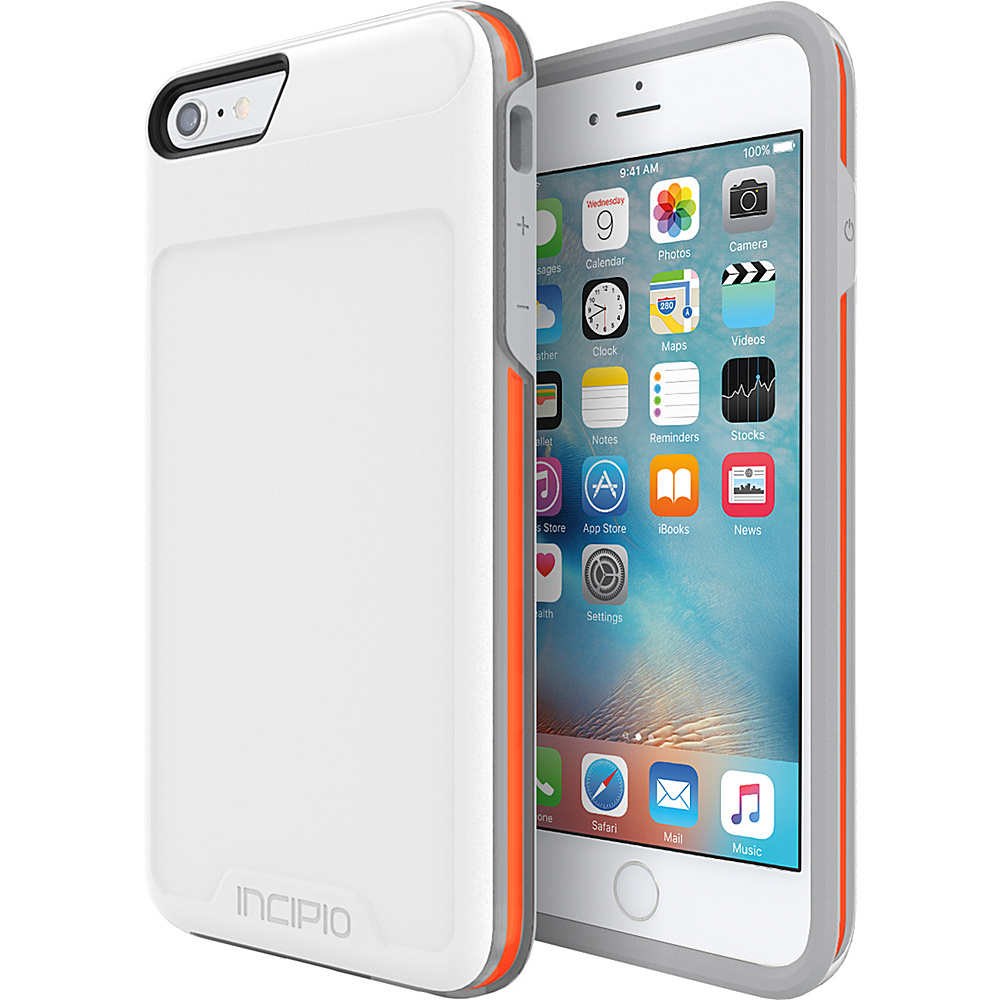 Incipio Performance Series Level 4 for iPhone 6 Plus 6s Plus White Orange Incipio Electronic Cases
