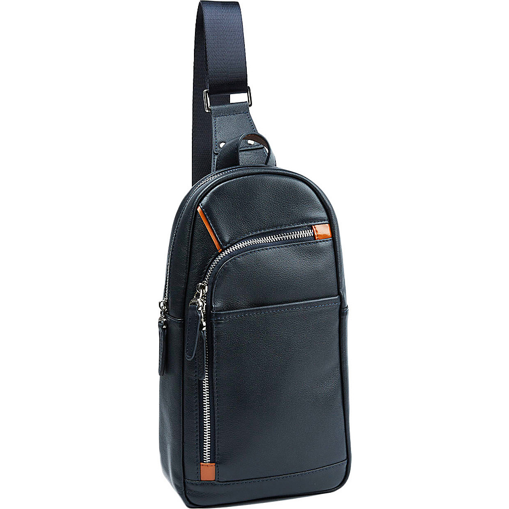 Tanners Avenue Leather Campus Pack Navy Tanners Avenue Everyday Backpacks