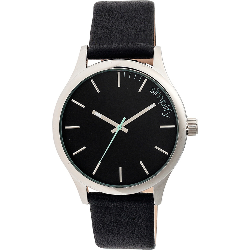 Simplify 2400 Unisex Watch Silver Black Simplify Watches