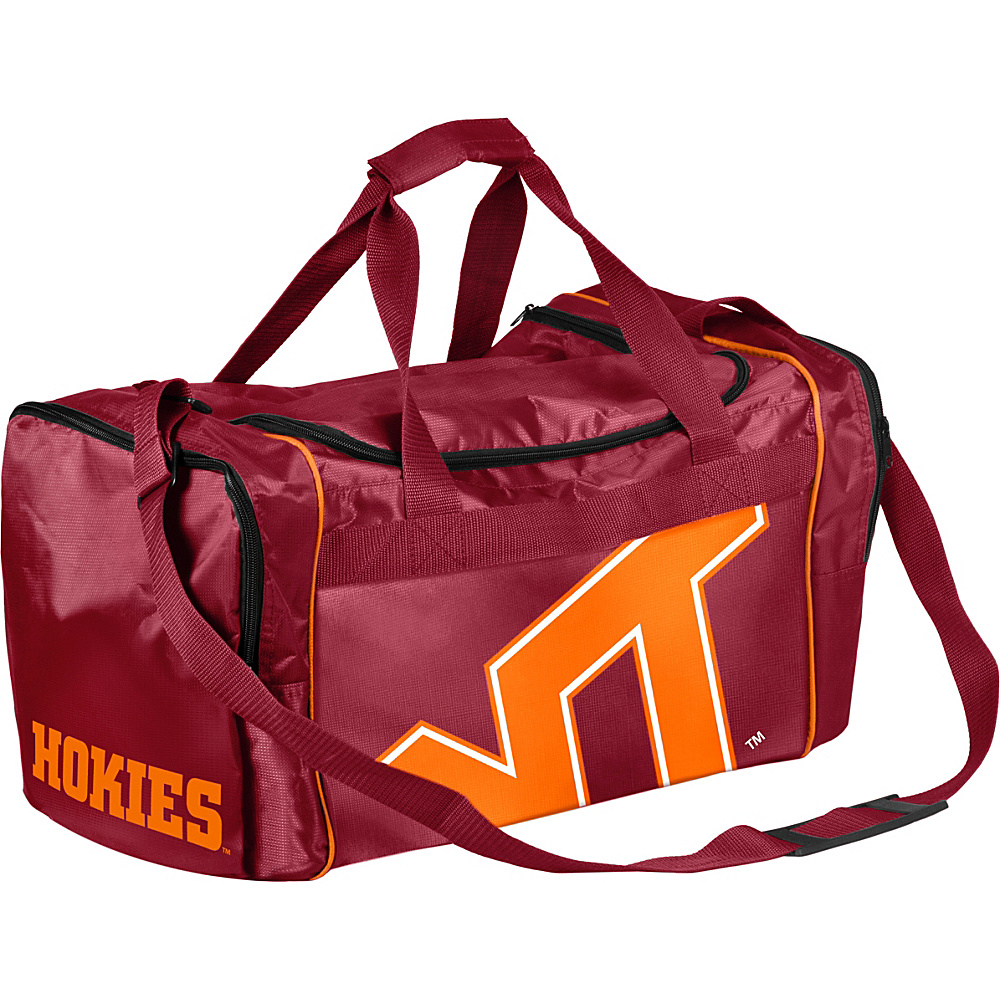 Forever Collectibles NCAA Forever Collectibles Core Duffle Bag Virginia Tech University Hokies Red Forever Collectibles Gym Duffels