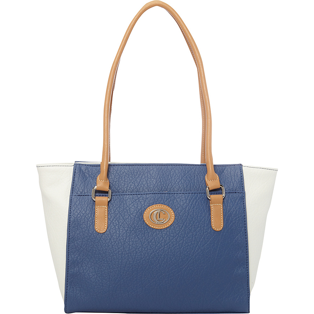Aurielle Carryland Contempo Pebble Wing Tote Chambray Aurielle Carryland Manmade Handbags