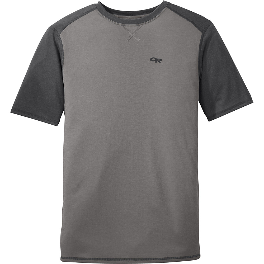 Outdoor Research Mens Sequence Duo Tee S Pewter Charcoal Outdoor Research Men s Apparel