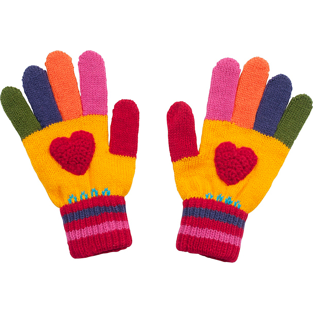 Kidorable Heart Knit Gloves Yellow Small Kidorable Hats Gloves Scarves