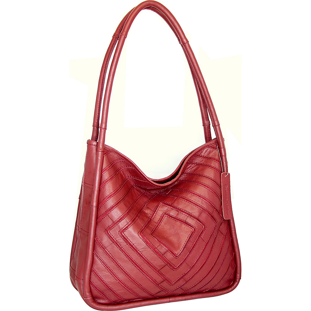 Nino Bossi Mama Mia Shoulder Bag Cabernet Nino Bossi Leather Handbags