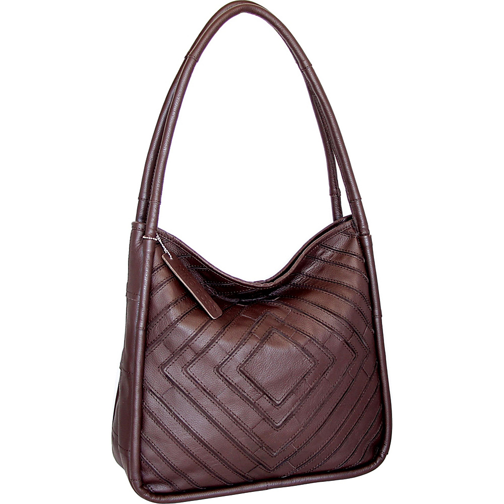 Nino Bossi Mama Mia Shoulder Bag Chocolate Nino Bossi Leather Handbags