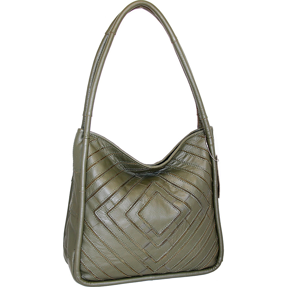 Nino Bossi Mama Mia Shoulder Bag Green Nino Bossi Leather Handbags