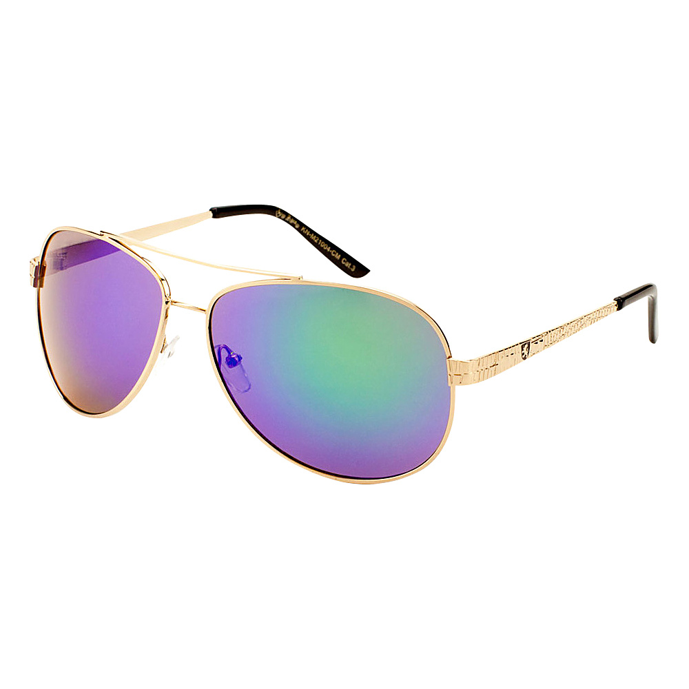 SW Global Eyewear Ivan Double Bridge Aviator Fashion Sunglasses Purple SW Global Sunglasses