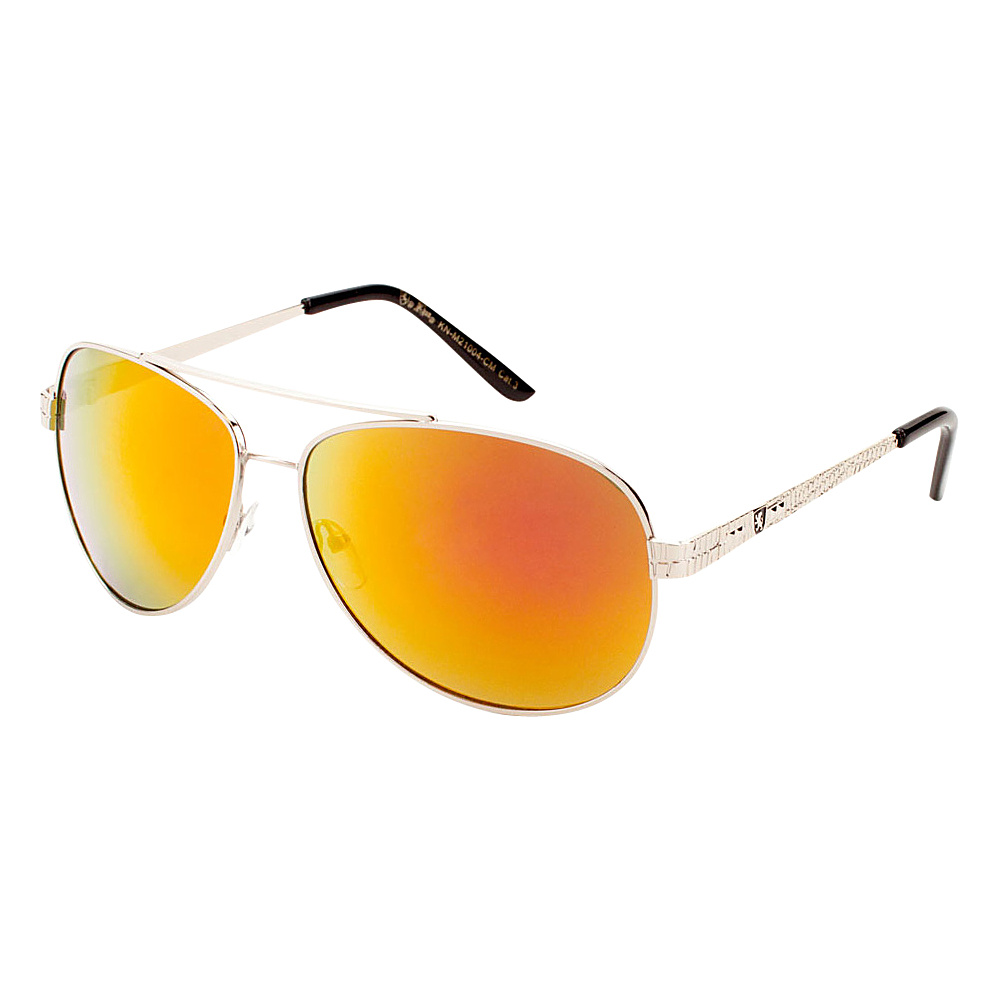 SW Global Eyewear Ivan Double Bridge Aviator Fashion Sunglasses Orange SW Global Sunglasses