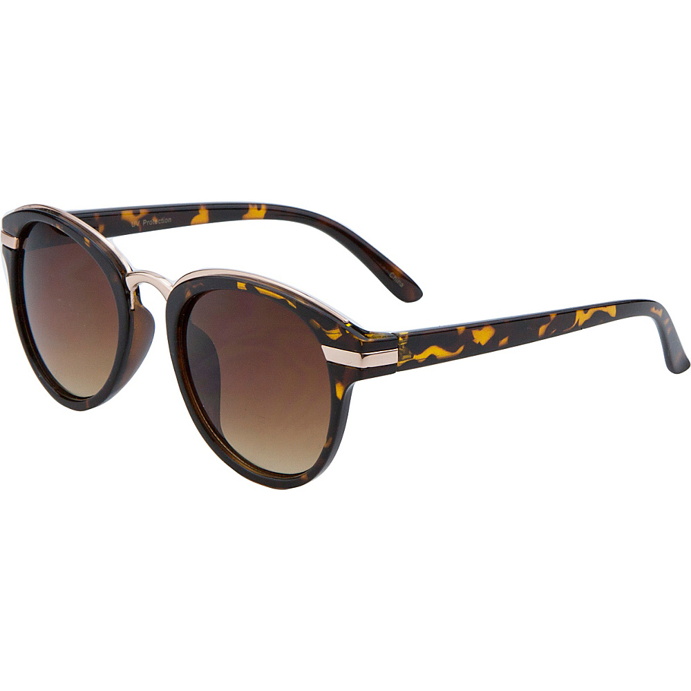 SW Global Eyewear Kara Oval Fashion Sunglasses Brown SW Global Sunglasses