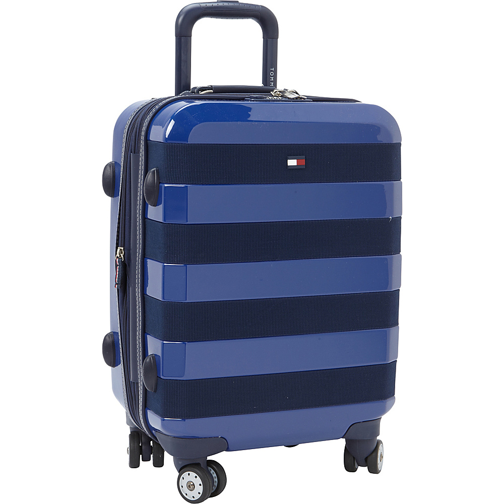 Tommy Hilfiger Luggage Rugby Stripe 21 Carry On Hardside Spinner Royal Tommy Hilfiger Luggage Hardside Carry On