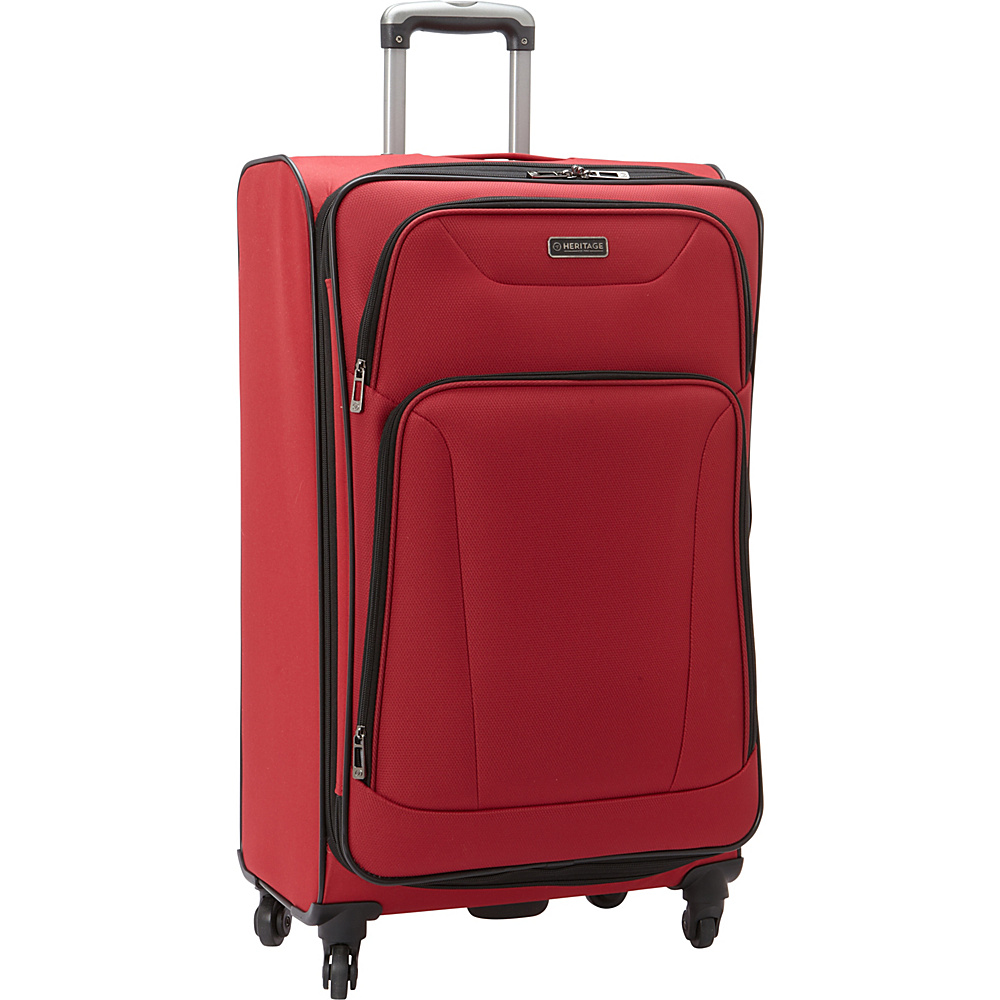 Heritage Wicker Park 28 Luggage Red Heritage Softside Checked