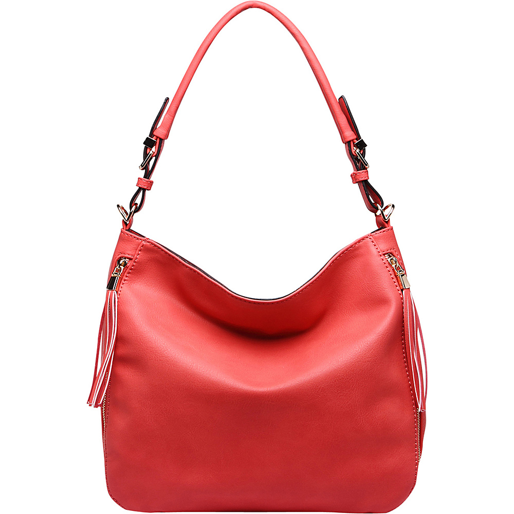 MKF Collection Olivia Hobo Bag Coral MKF Collection Manmade Handbags