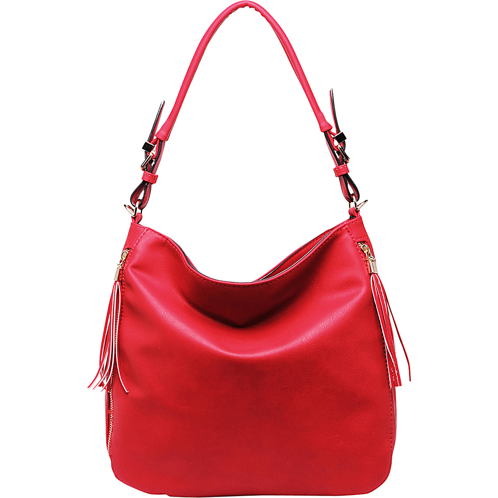MKF Collection Olivia Hobo Bag Red MKF Collection Manmade Handbags