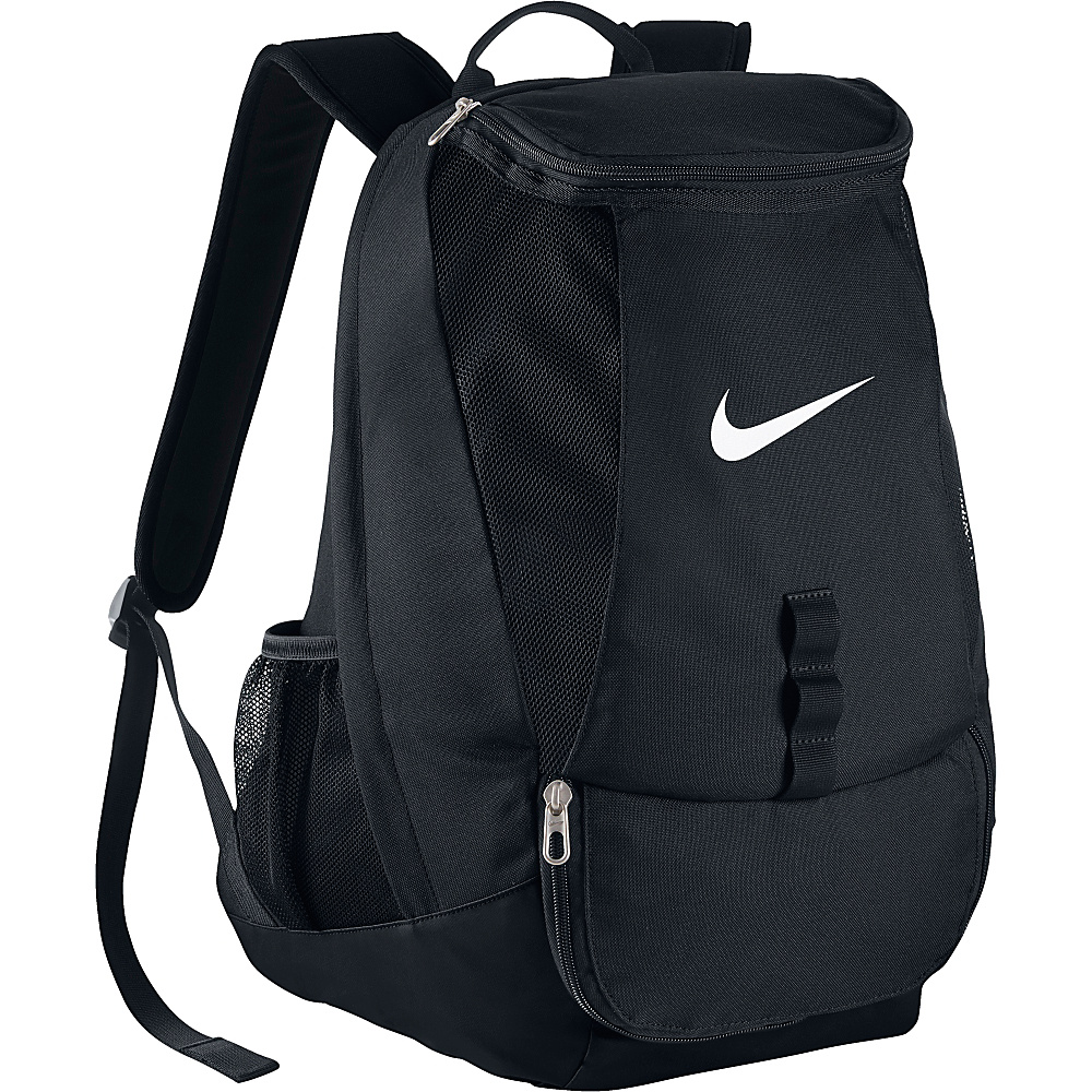 Nike Club Team Swoosh Backpack Black Black White Nike School Day Hiking Backpacks