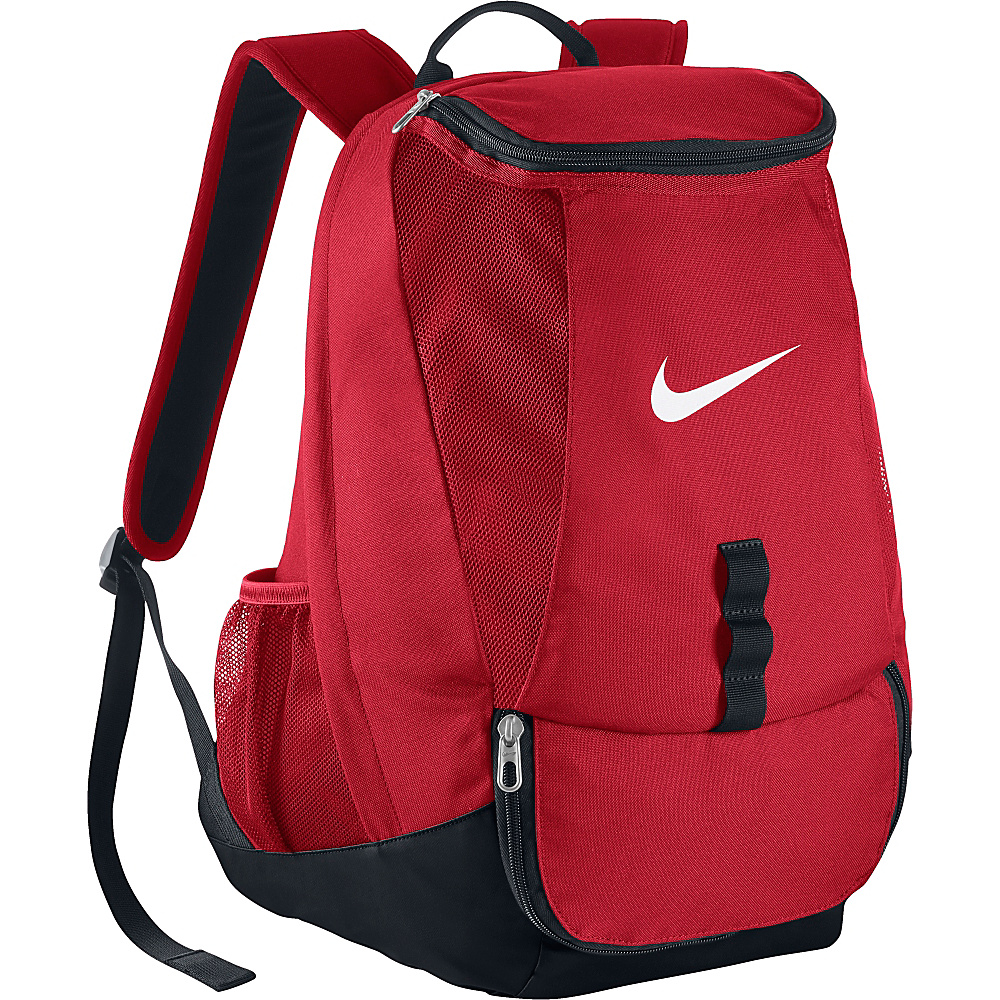 Nike Club Team Swoosh Backpack University Red Black White Nike School Day Hiking Backpacks