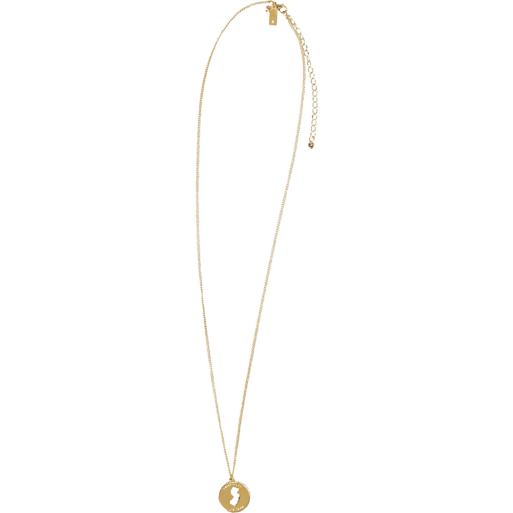 kate spade new york State Of Mind New Jersey Pendant Clear Gold kate spade new york Jewelry