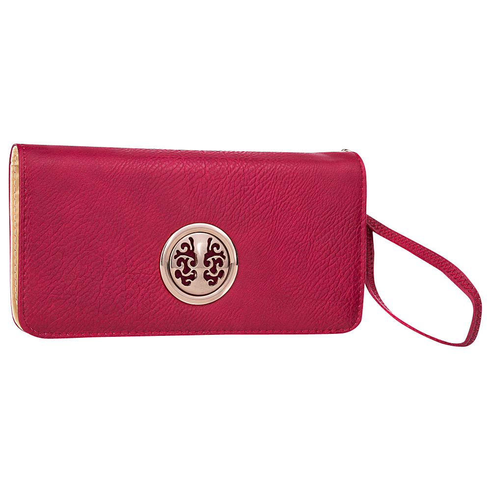 MKF Collection Bonnie Double Zip Multiple Pocket Wallet Red MKF Collection Women s Wallets